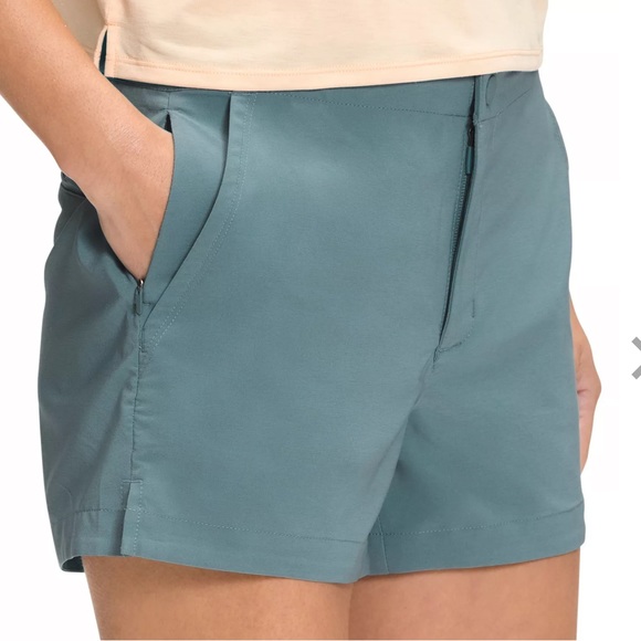 The North Face Women's Never Stop Wearing Shorts Blue/Green - Picture 2 of 2